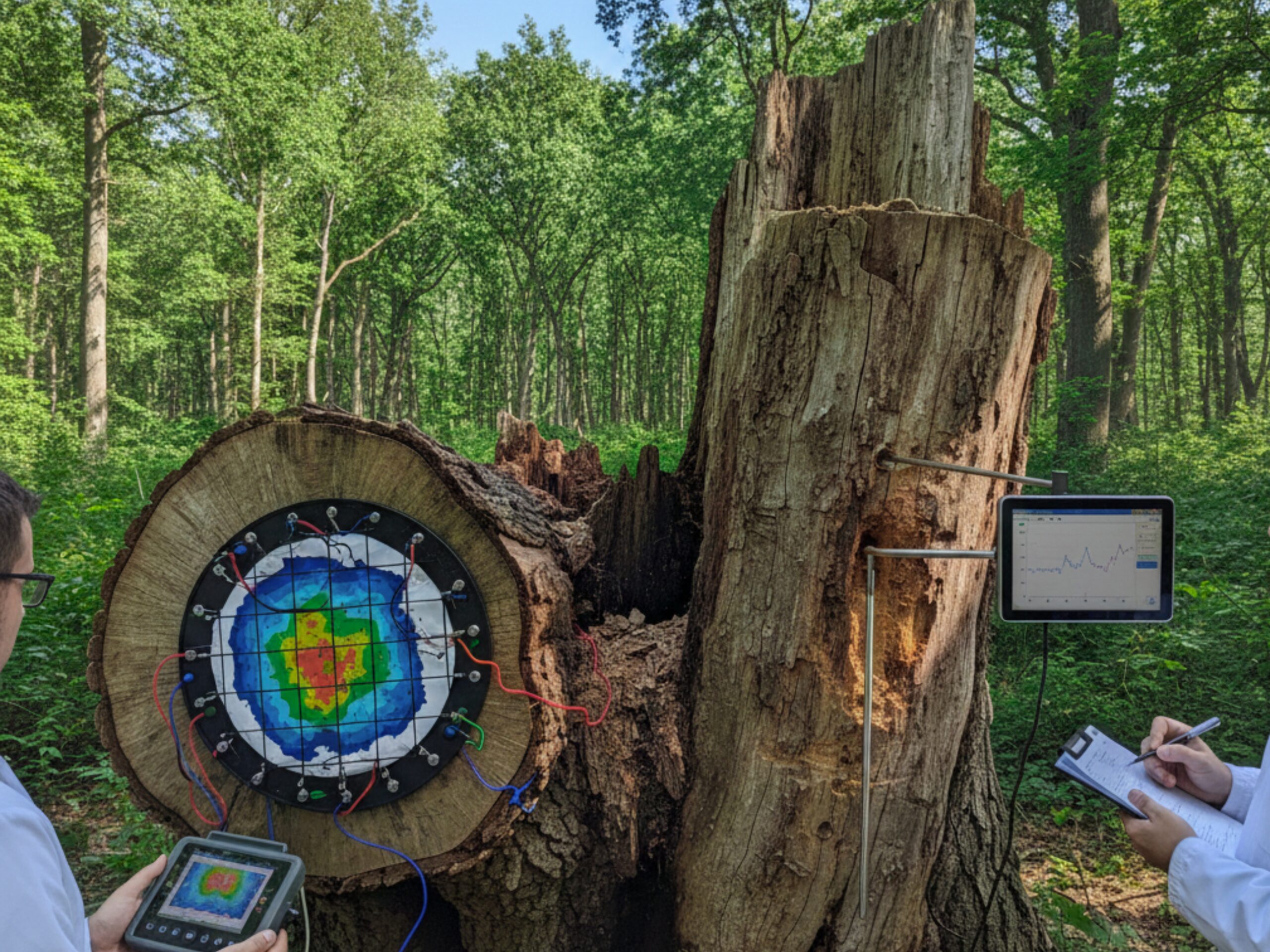 Monitoramento Ambiental em Árvore na Floresta